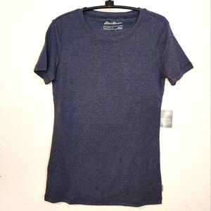 Eddie Bauer Women's Heather‎ Indigo Classic T-Shirt, Size S